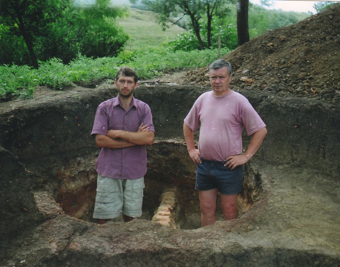 Pruteni 2003, împreună cu arheologul Nicolai Telnov