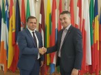 Andrei Nastase, Presedintele PDA, si Petras Austrevicius, Vicepresedinte ALDE si raportor al Parlametului European pentru Moldova