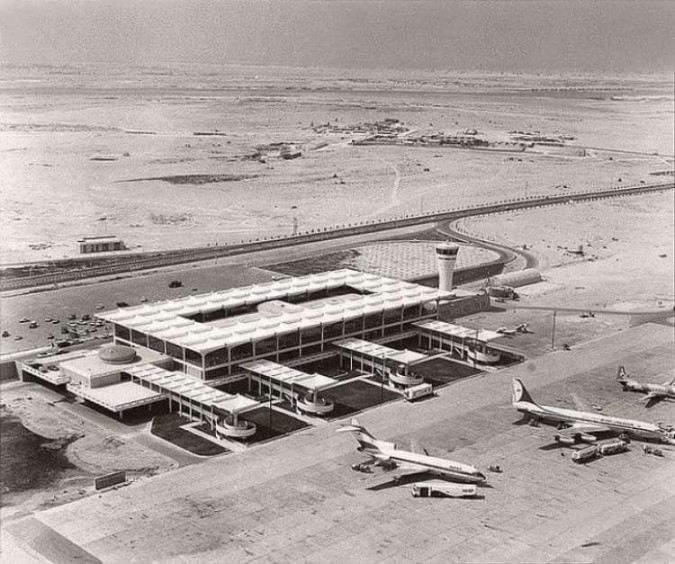 Aeroportul Dubaiului în 1965